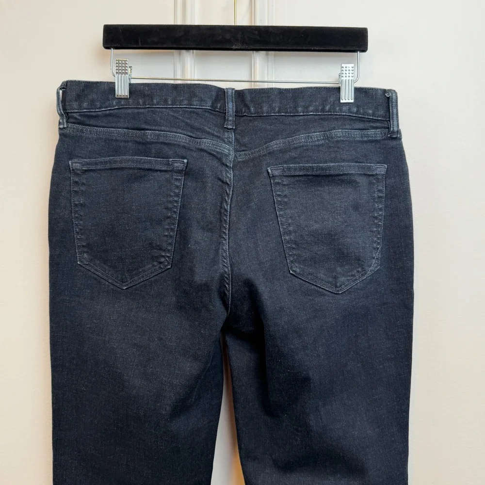 Banana Republic Slim Fit Mens Dark Wash Black Denim‎ Jeans 34x32 Stretch RN54023